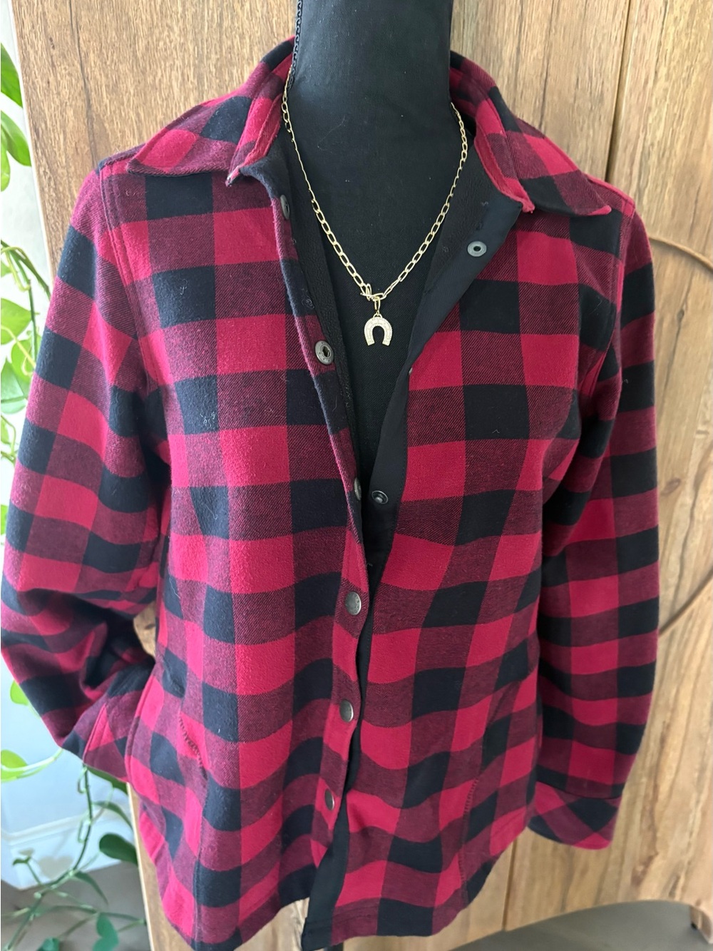 Orvis Red and Black Buffalo Check Button-Down Shirt